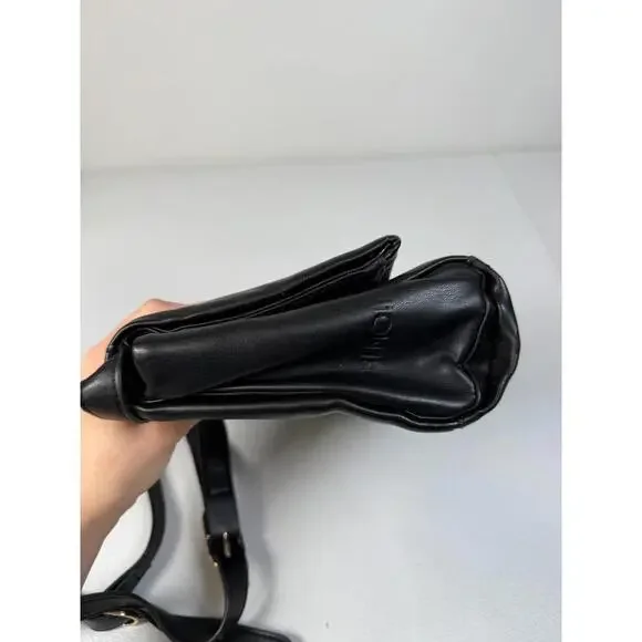 THEMOIRè Black Feronia Crossbody Bag with Hardware Tarnishing and Surface Dents - Picture 15 of 15